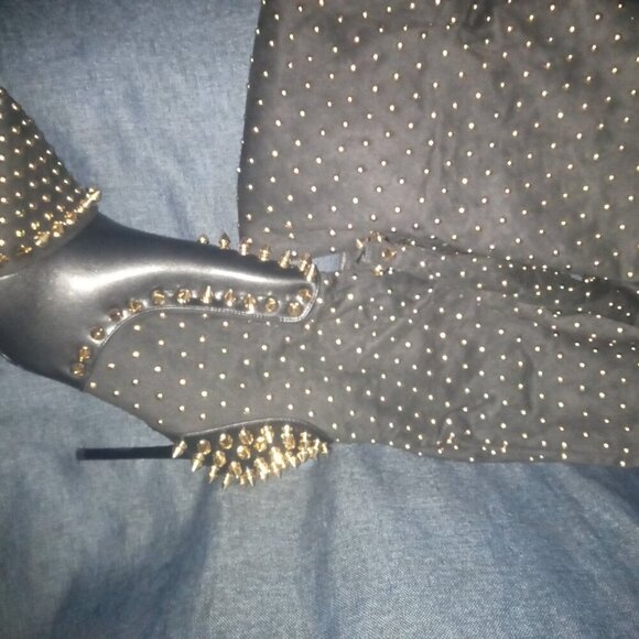 AZALEA WANG " SPITEFUL SPIKES " THIGH HIGH BOOT( BRAND NEW !!!!!!!!!!!!!!!!! - Picture 6 of 7